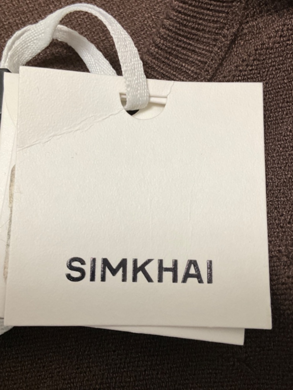 SIMKHAI BROWN ZADIE EMBELLISHED CROPPED CARDIGAN - Picture 5 of 5